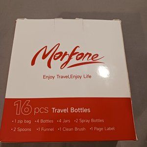 NWT! MORFONE TRAVEL BOTTLES (16pcs)